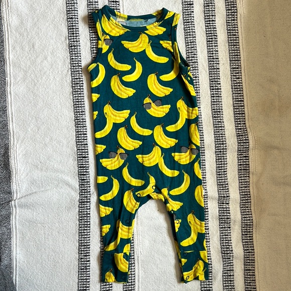 Posh Peanut Other - Posh Peanut Banana Racerback Romper